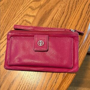 Giani Bernini Fuchsia Leather Wallet